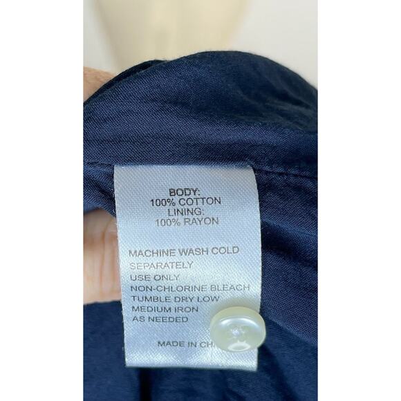 TROVATA Birds of Paradis Sz S Small Kristi Shirt Dress Blue Floral Seaview Ditsy - Picture 4 of 10